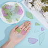 450G 9 Styles Sea Glass Pieces for Crafts DIY-PH0035-22B-3
