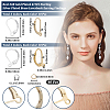 CREATCABIN 40Pcs 4 Styles Brass Leverback Earring Findings DIY-CN0002-84-2