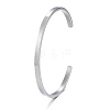 Non-Tarnish 304 Stainless Steel Cuff Bangles X-BJEW-K173-02P-7