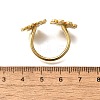 Brass Enamel Cuff Rings for Women RJEW-Q008-14G-01-3