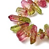 Electroplated Natural Quartz Crystal Beads Strands G-F800-D11-3