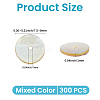 300Pcs Flat Round Natural Akoya Shell Beads SHEL-PA0001-09-2