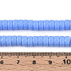 Opaque Solid Color Glass Beads Strands LS-GLAA-N026-3x6mm-08-4