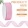 Polyester Hollow Grid Ribbons OCOR-WH0105-107B-2