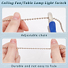 4Pcs 4 Styles Teardrop Glass Charms Ceiling Fan Pull Chain Extenders HJEW-SP0001-78-5