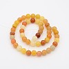 Natural Topaz Jade Round Bead Strands G-P070-24-6mm-2