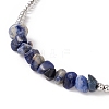 Natural Sodalite Chips Pendant Necklace NJEW-E015-01B-3