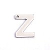 Tarnish Resistant 304 Stainless Steel Letter Charms STAS-O072-Z-1