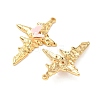 304 Stainless Steel Resin Pendants STAS-C134-38G-2