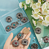 12 Sets 3 Colors Alloy Decorative Rivets FIND-GF0006-34-3