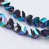 Electroplate Glass Beads Strands EGLA-J145-4mm-FP05-3