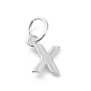 925 Sterling Silver Letter Charms LS-STER-C012-01S-X-1