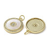 Brass Micro Pave Cubic Zirconia Pendants KK-G485-17E-G-2