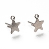 Non-Tarnish 304 Stainless Steel Stud Earring Findings X-STAS-H130-19P-1