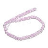 Transparent Spray Painting Crackle Glass Beads Strands GLAA-NH0001-05B-2