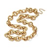304 Stainless Steel Double Ring Link Chain Necklaces LS-NJEW-S453-02P-A-4
