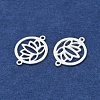 925 Sterling Silver Hollow Connector Charms STER-A046-01S-2