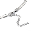 201 Stainless Steel Herringbone Chain Necklaces NJEW-M187-06P-3