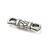 Tibetan Style Alloy Textured Rectangle Connector Charms FIND-M047-61AS-2