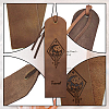 Cowhide Leather Labels AJEW-WH0386-0042-4