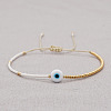 Simple Glass Seed Beads Braided Bead Bracelets OR6638-1-1
