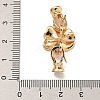 Brass Micro Pave Clear Cubic Zirconia Fold Over Clasps KK-U037-22G-01-3