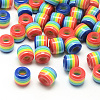 Opaque Stripe Resin Beads X1-RESI-S344-07-1