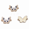 100Pcs Alloy Enamel Butterfly Connector Charms PW-WG0E1A8-04-1