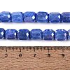 Anti-Tarnish Electroplate Glass Beads Strands EGLA-N027-03A-17-4