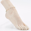 Stainless Steel Satellite Chain Anklets AJEW-AN00422-4