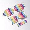 Glitter Non Woven Fabric Decoration Accessories AJEW-WH0002-10A-1