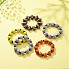 Sport Theme Acrylic Beaded Stretch Bracelet for Kids BJEW-JB08550-2