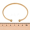 304 Stainless Steel Flat Open Cuff Bangles for Women SA-CBA45D5-26G-5