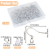 SOFPLATE 300Pcs 304 Stainless Steel French Earring Hooks STAS-SP0001-36-2