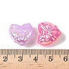 Luminous & UV Plating Opaque Acrylic Beads OACR-H053-05-3