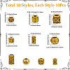 100Pcs 10 Styles Tibetan Style Zinc Alloy Beads FIND-SP0005-94-2