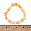 8MM Natural Yellow Shell Round Beaded Stretch Bracelets SH-CBACA76-18D-5