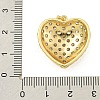 Rack Plating Brass Pave Cubic Zirconia Pendants KK-U029-08G-01-3