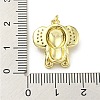 Brass Enamel with Cubic Zirconia Pendant FIND-Z023-15G-3