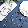 150Pcs 3 Styles Heart Shape Zinc Alloy Swivel Lobster Clasp with Iron Split Key Rings with 304 Stainless Steel Jump Rings FIND-SP0002-59P-4