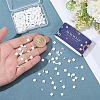 300Pcs 2 Styles 2-Hole Opaque Glass Seed Beads SEED-SC0001-63-3