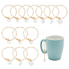 Natural Freshwater Shell Cup Handle Pendant Decorations PALLOY-AB00139-1
