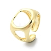 Rack Plating Brass Open Cuff Rings RJEW-C076-02G-1