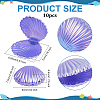 Pearlized Plastic Shell Shaped Jewelry Storage Boxes AJEW-WH0695-138A-01-2