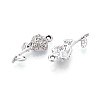 Alloy Rhinestone Pendants PALLOY-T090-56P-2