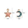 80Pcs 8 Styles Alloy Enamel Charms ENAM-LS0001-25LG-3