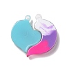 Gradient Color Translucent Resin Pendants RESI-G048-01D-2