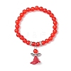 Transparent Plastic Beaded Stretch Bracelets for Children BJEW-JB11507-03-2