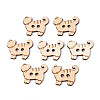 Cat Shape Wood Buttons BUTT-T013-13B-1