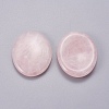 Oval Shape Natural Rose Quartz Thumb Worry Stone G-I219-06B-1